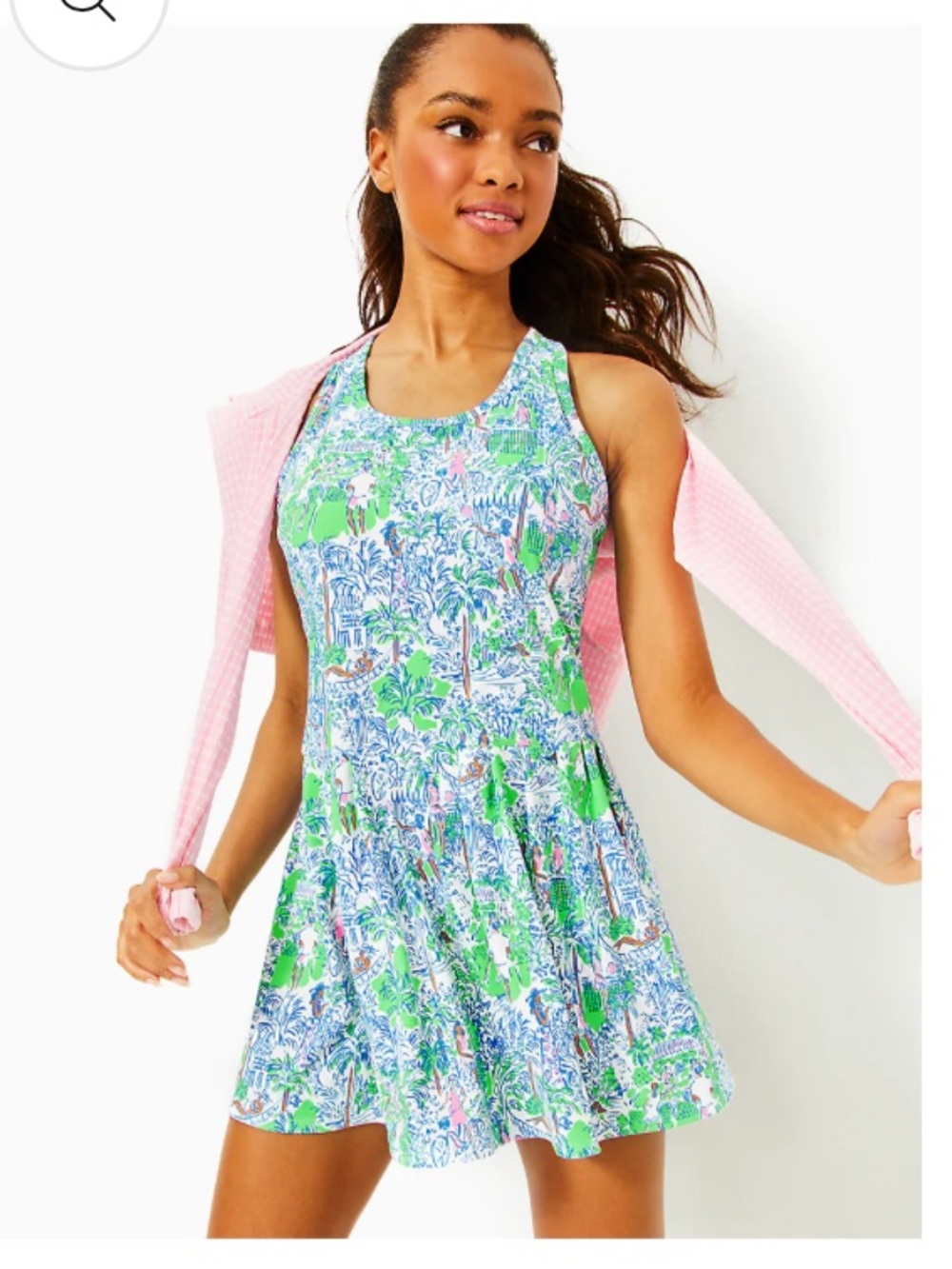 New With Tags Lilly Pulitzer Luxletic Punta Cana Athletic Dress Sz S - Picture 2 of 14
